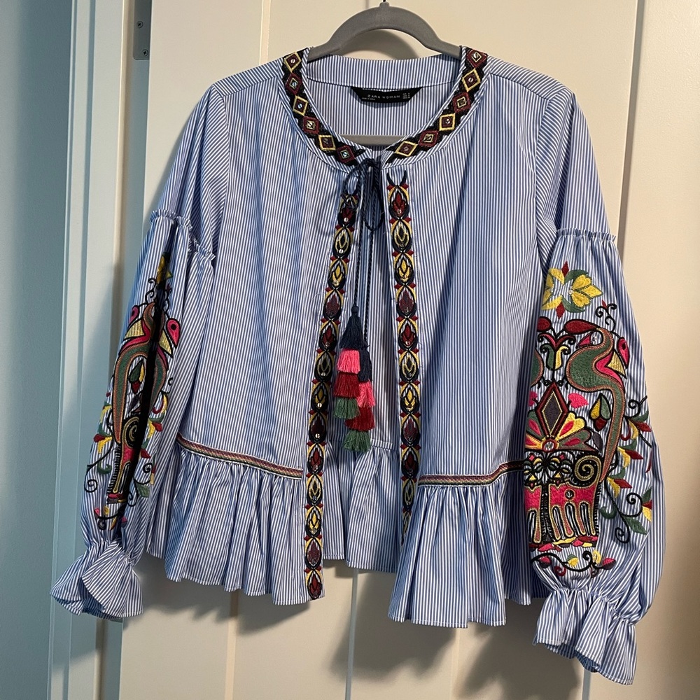 Zara embroidered jacket